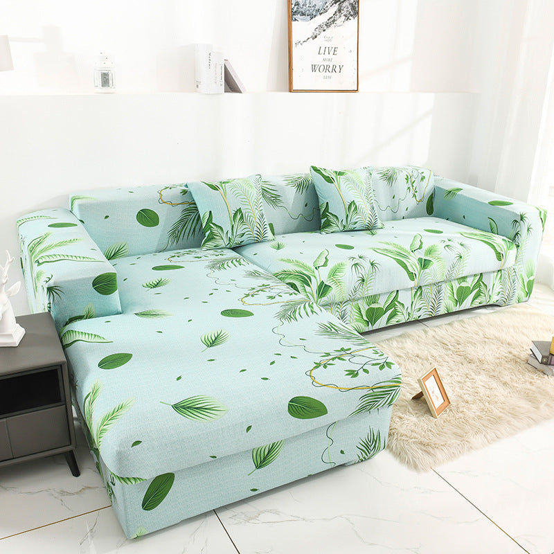 Printed all-inclusive milk silk sofa cover