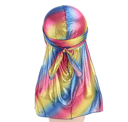 Laser simulation silk long tail pirate hat
