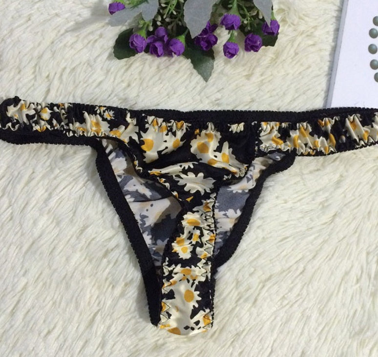 Silk Thong Thin Silk Panties Comfortable