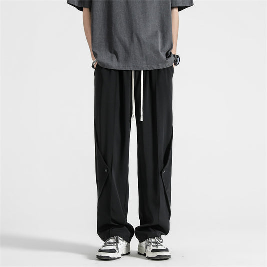 Summer Thin Ice Silk Casual Pants Men