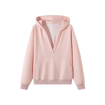 VeraEase™ V-Neck Hoodie Coat
