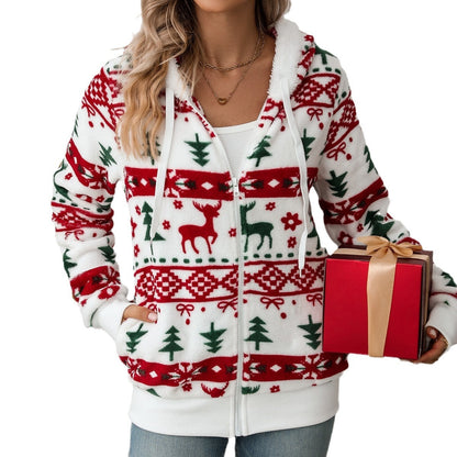 HollySnow Plush Cardigan
