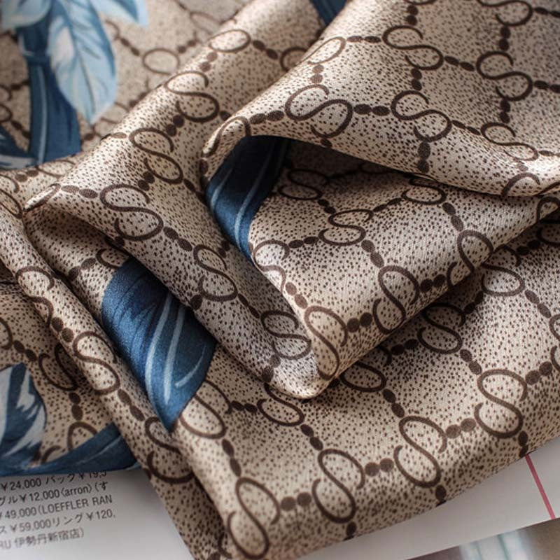 Imitation silk printing sunscreen silk scarf decorative shawl