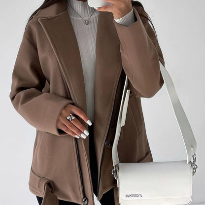 Aurelia Belted Wool Coat