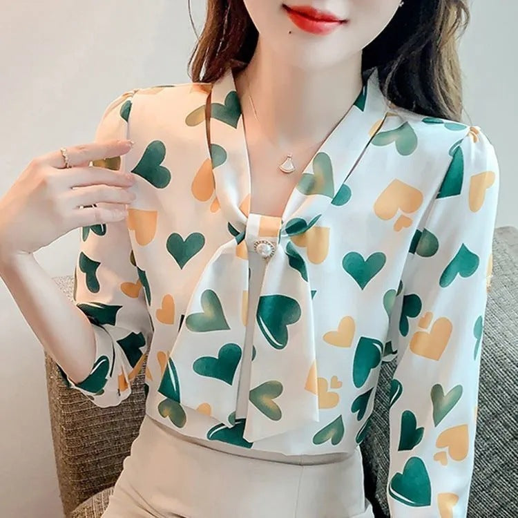 Seraphina VeilPrint Blouse