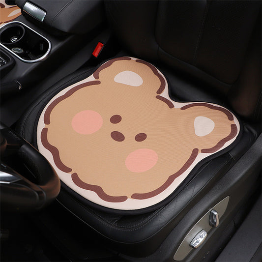 Love Bear Ice Silk Car With Single Piece Cushion