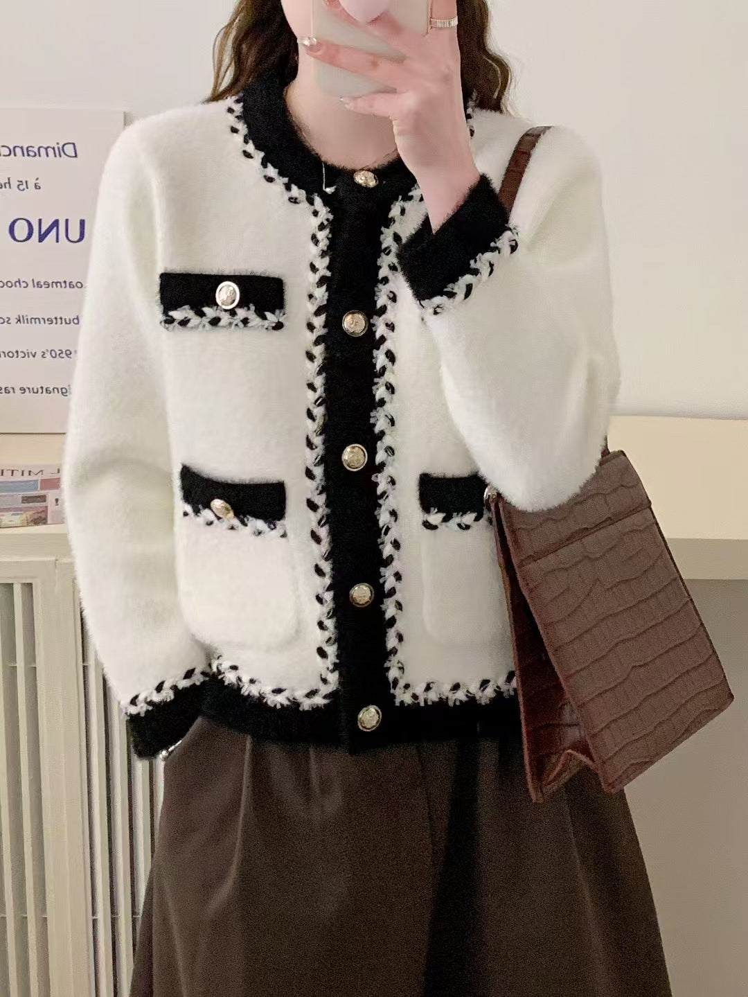 Parisian Elegance Cardigan Coat