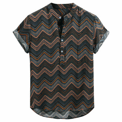 Fashion silk lace-up shirt