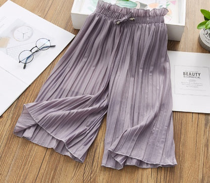 Breathable Ice Silk Wide-leg Pants
