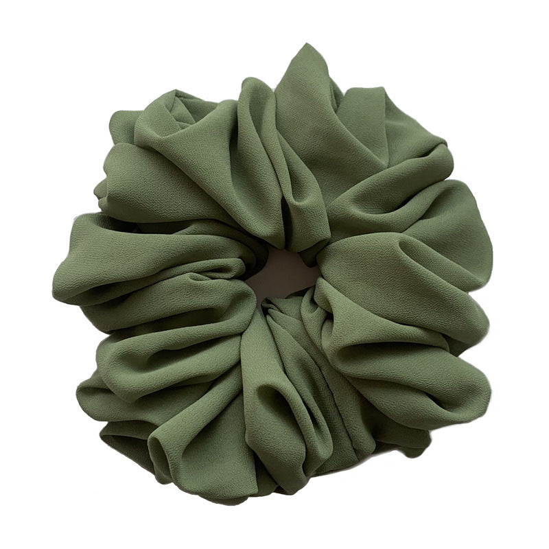 Big Head Bouquet Chiffon Large Intestine Ring Hair Ring