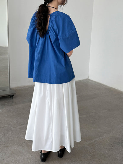 Seoul Whisper Pleated Backless Top
