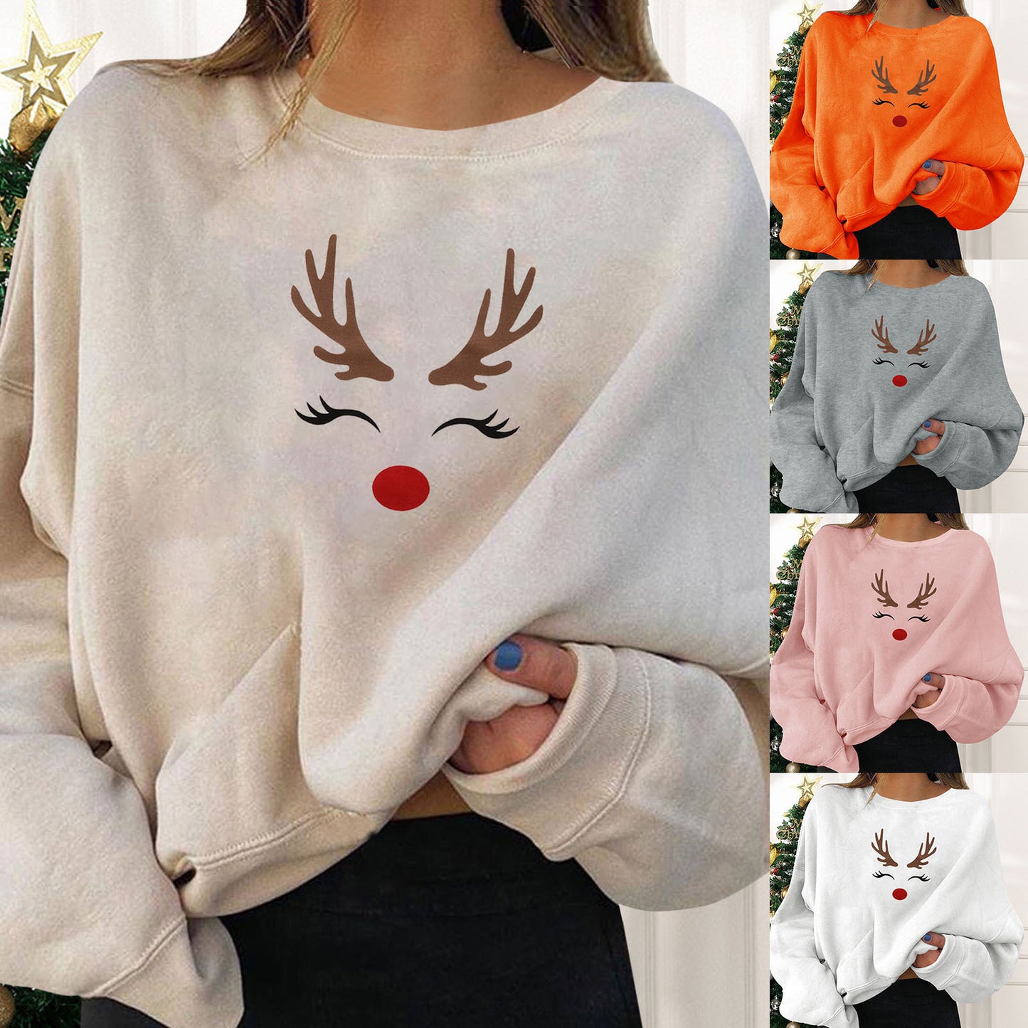 MerryEase Print Sweatshirt