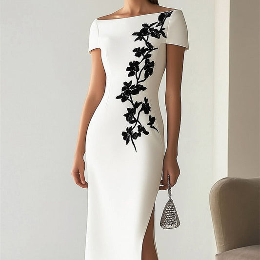 AuraMuse Off-Shoulder Dress