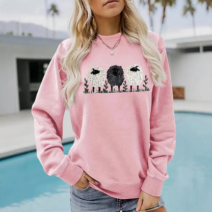 LuxeEase Printed Cashmere Pullover