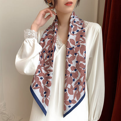 New 90cm Twill Silk Large Square Women's Shawl
