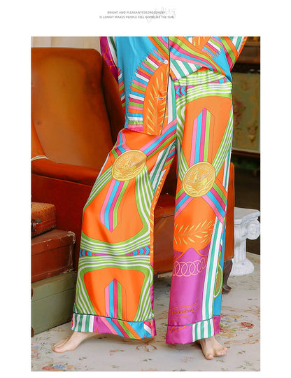 Silk Autumn And Winter Ice Silk Suit Homewear