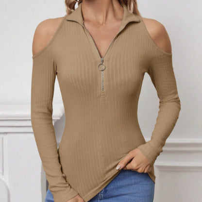 SereneCurve Off-Shoulder Top