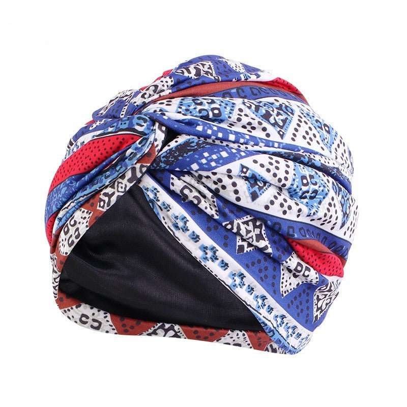 Simulated Silk Lined Cross Twisted Hat