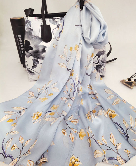Ladies Fashion High-end Silk Scarf Shawl