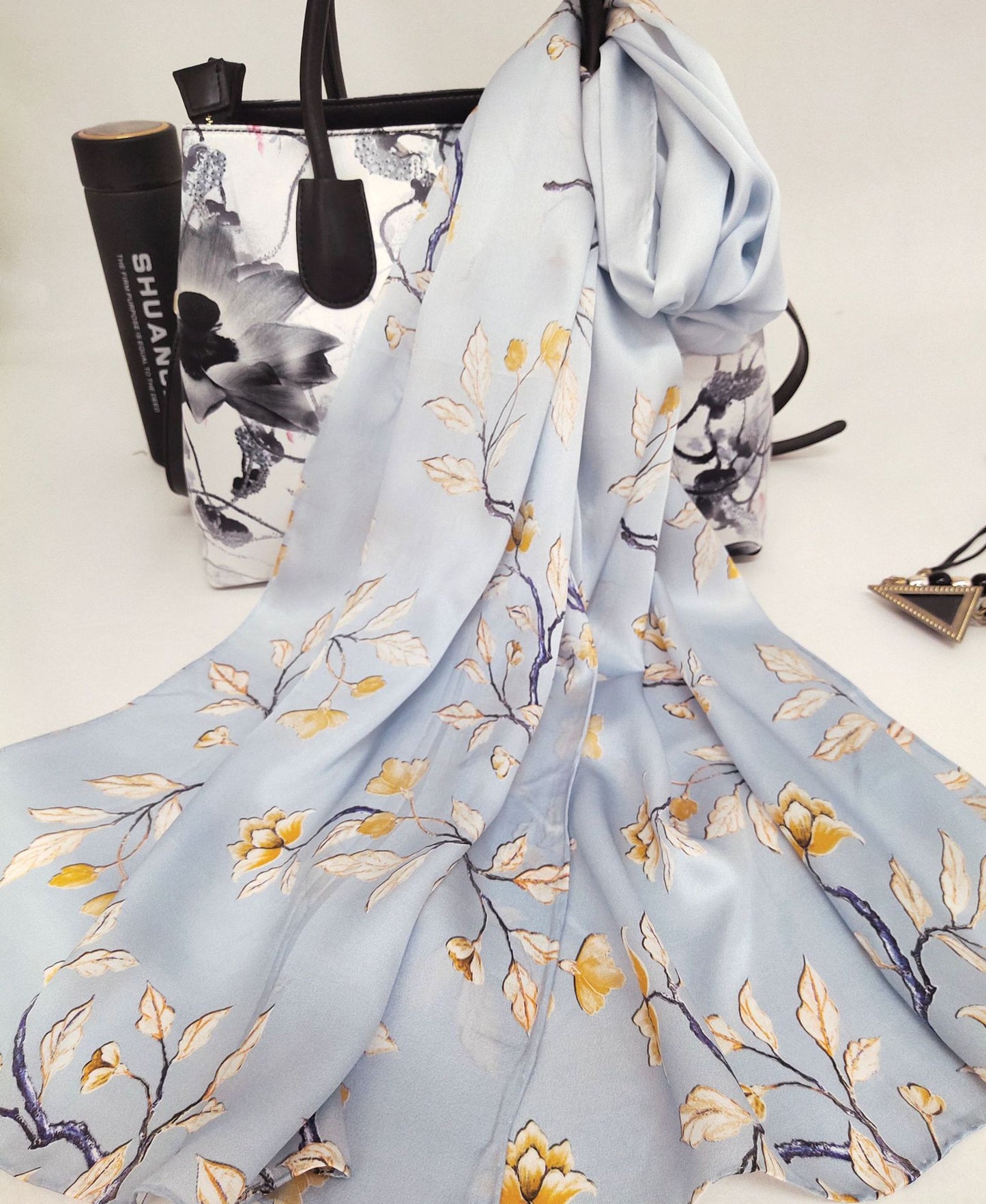 Ladies Fashion High-end Silk Scarf Shawl