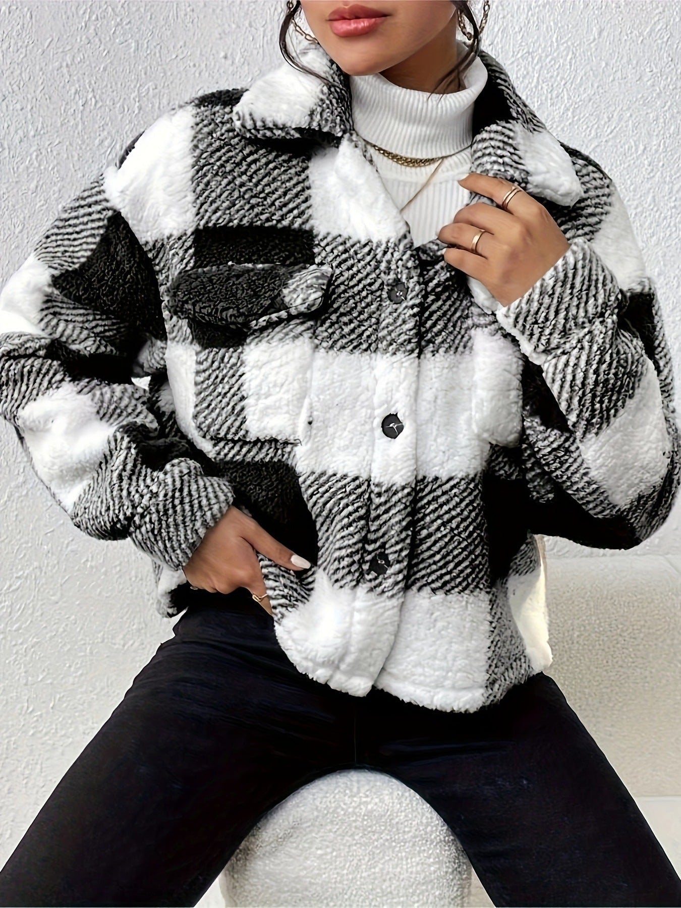 CozyMira Reversible Plush Cardigan