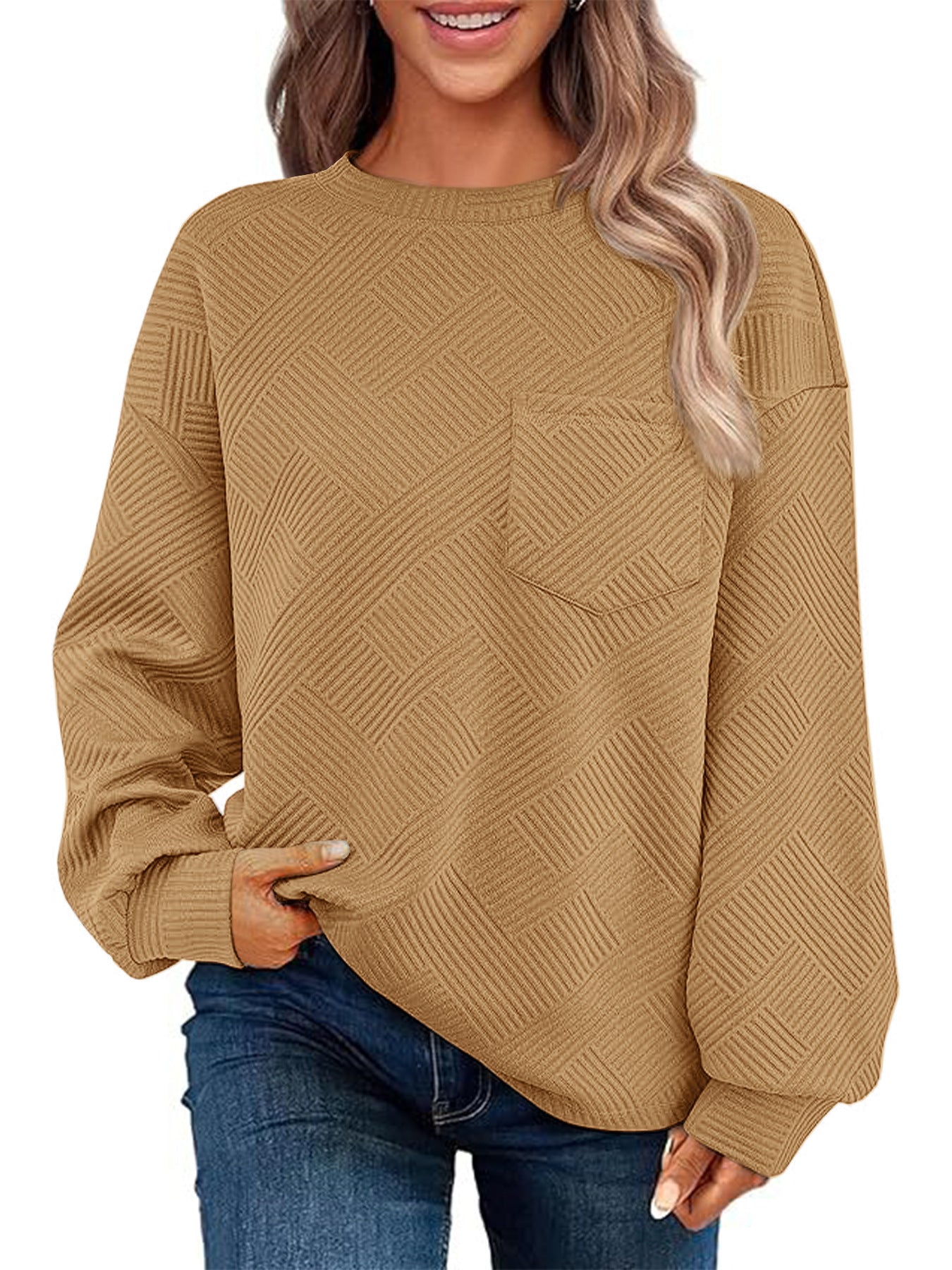 JacquardEase Knit Pocket Pullover