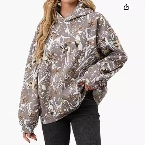 CamoCozy Oversized Wool Hoodie