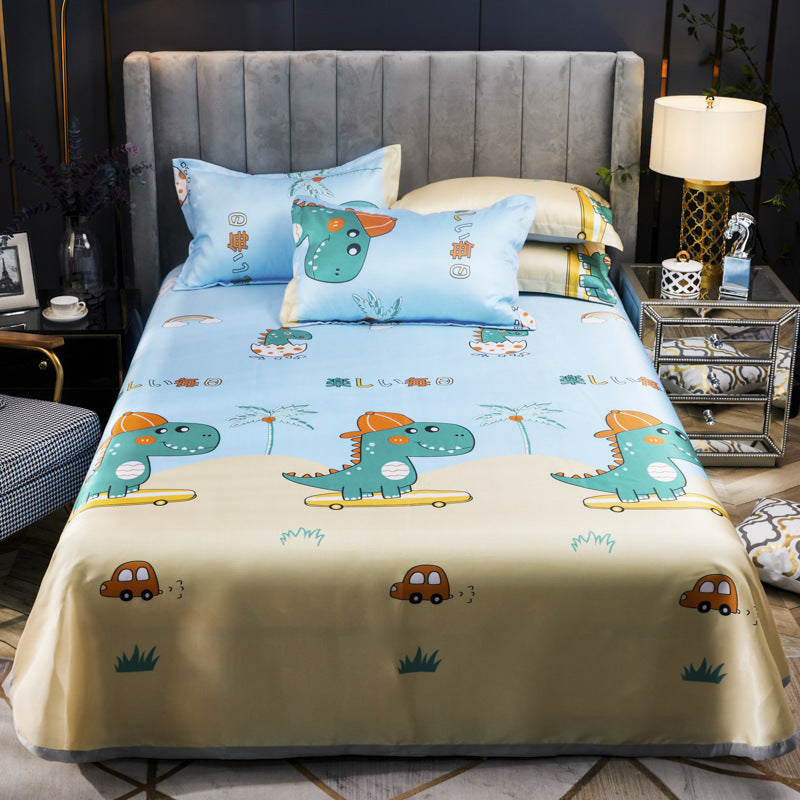 Machine Washable Three-piece Ice Silk Mat