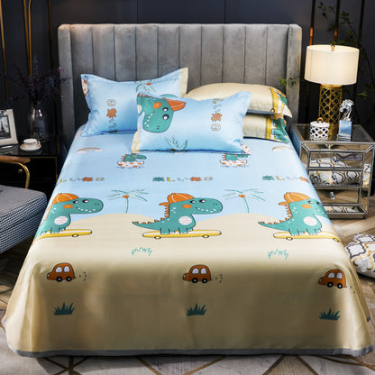 Machine Washable Three-piece Ice Silk Mat