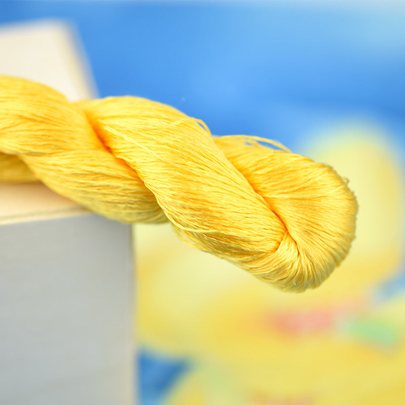 Hand-embroidered Silk Thread Tangled