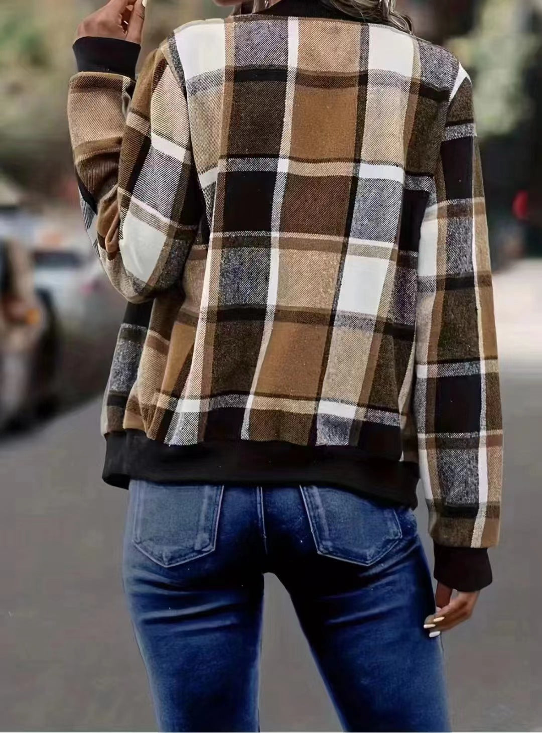 MetroPlaid Varsity Luxe Jacket