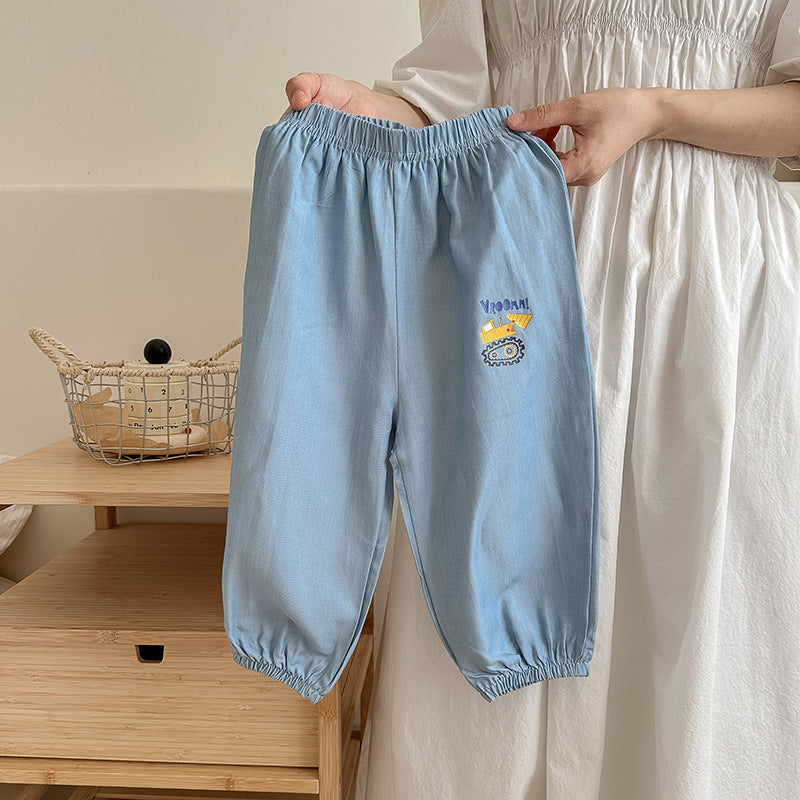 Cartoon Sports Pants Ice Silk Anti-mosquito Thin