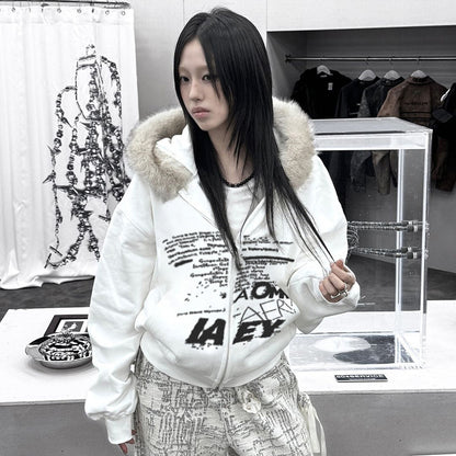 AllegraLetter Fur Hoodie