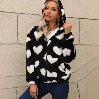 CozyCloud Double-Sided Plush Hoodie