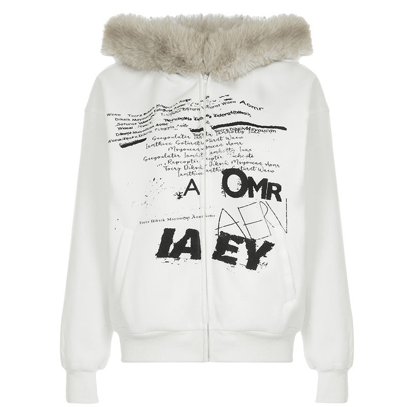 AllegraLetter Fur Hoodie
