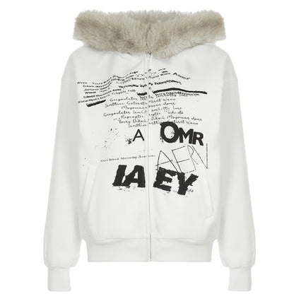 AllegraLetter Fur Hoodie
