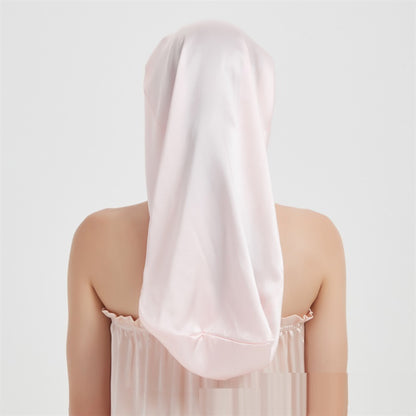 Comfortable Wide Elastic Long Mulberry Silk Silk Nightcap
