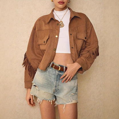 FringeMuse Casual Tassel Jacket