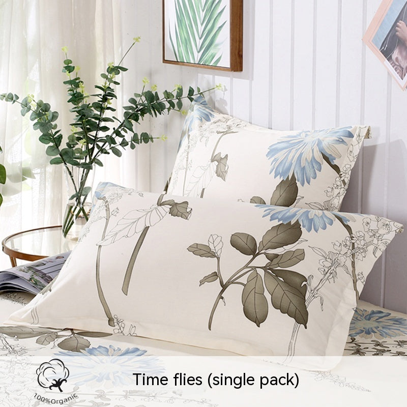 Fashion Simple Printed Cotton Pillowcase
