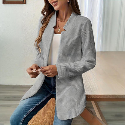 TexturaLuxe Notched Blazer