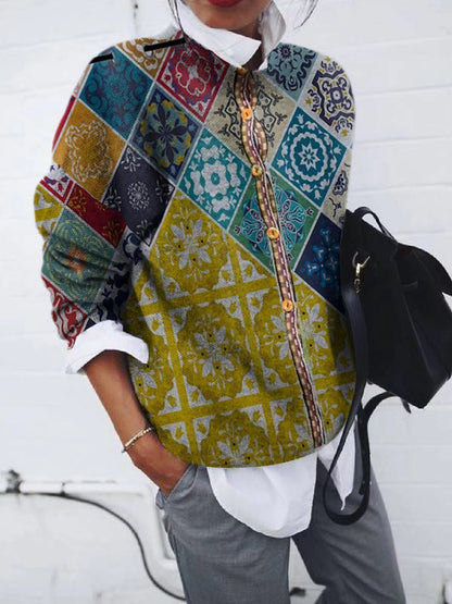 GeoLuxe Brushed Cardigan