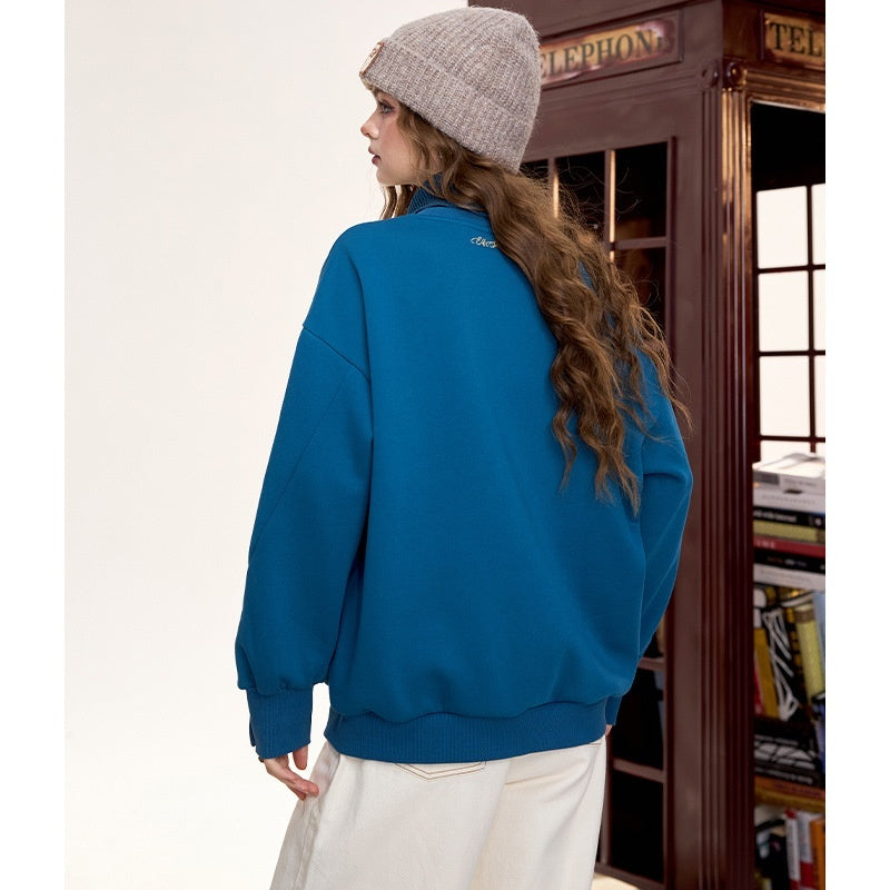 TwinLayer Retro Fleece Sweater