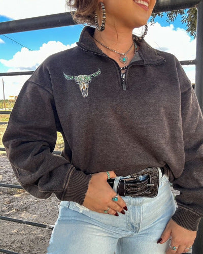 RetroWeave™ Zipper Pullover