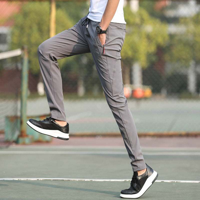 Ice silk thin men's casual pants