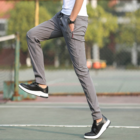 Ice silk thin men's casual pants
