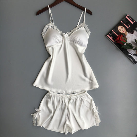 Silk pajamas women's summer two-piece suit