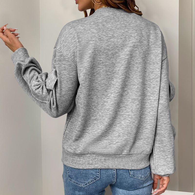 GrayGleam BowSweater