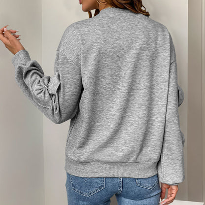 GrayGleam BowSweater