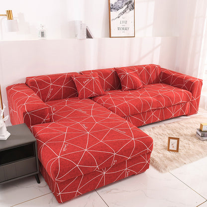 Printed all-inclusive milk silk sofa cover