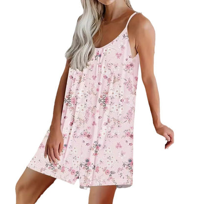 Women's Casual Round Neck Sleeveless Jumpsuit